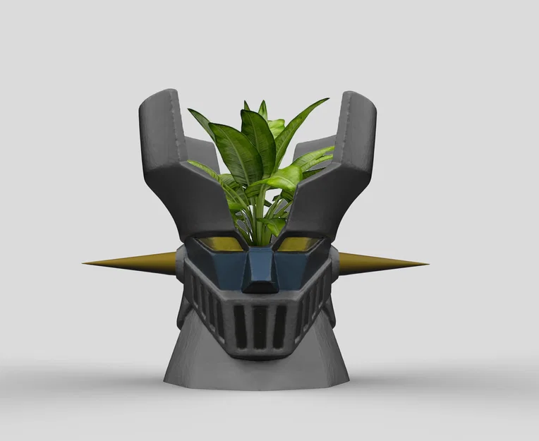 Chậu cây mô hình robot Mazinger Z in 3D độc đáo cho bàn làm việc - Image 1