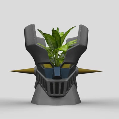 Chậu cây mô hình robot Mazinger Z in 3D độc đáo cho bàn làm việc