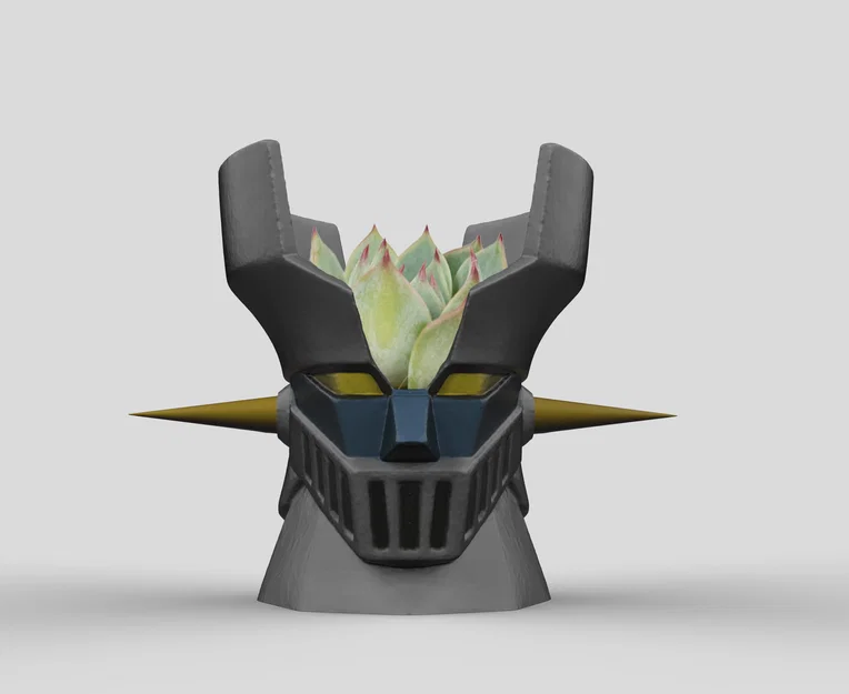 Chậu cây mô hình robot Mazinger Z in 3D độc đáo cho bàn làm việc - Image 2