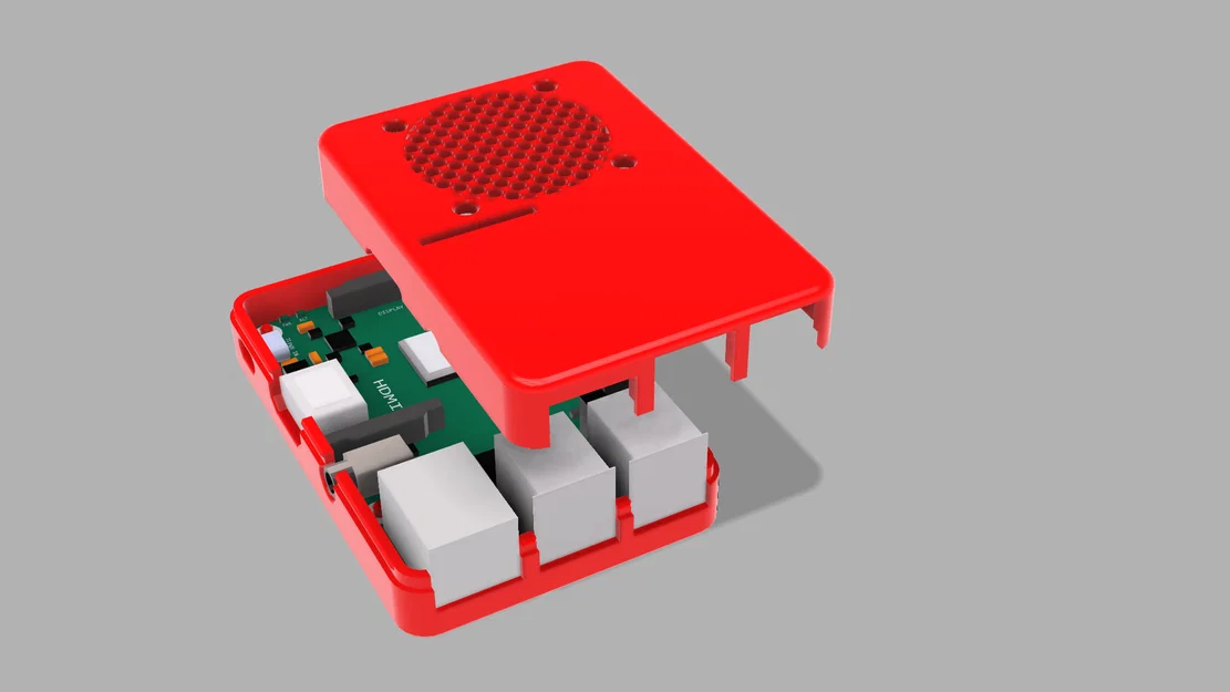 Vỏ Raspberry Pi 3B+ tuỳ biến (không cần ốc) - Customizable Raspberry Pi 3B+ case - Image 2