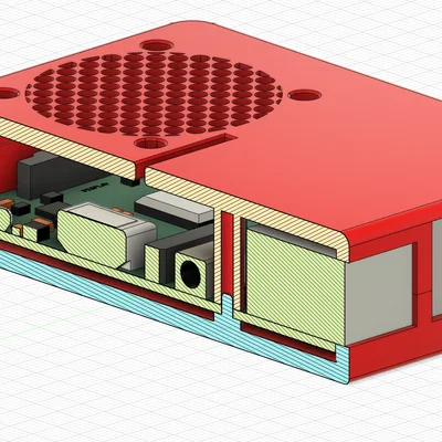 Vỏ Raspberry Pi 3B+ tuỳ biến (không cần ốc) - Customizable Raspberry Pi 3B+ case