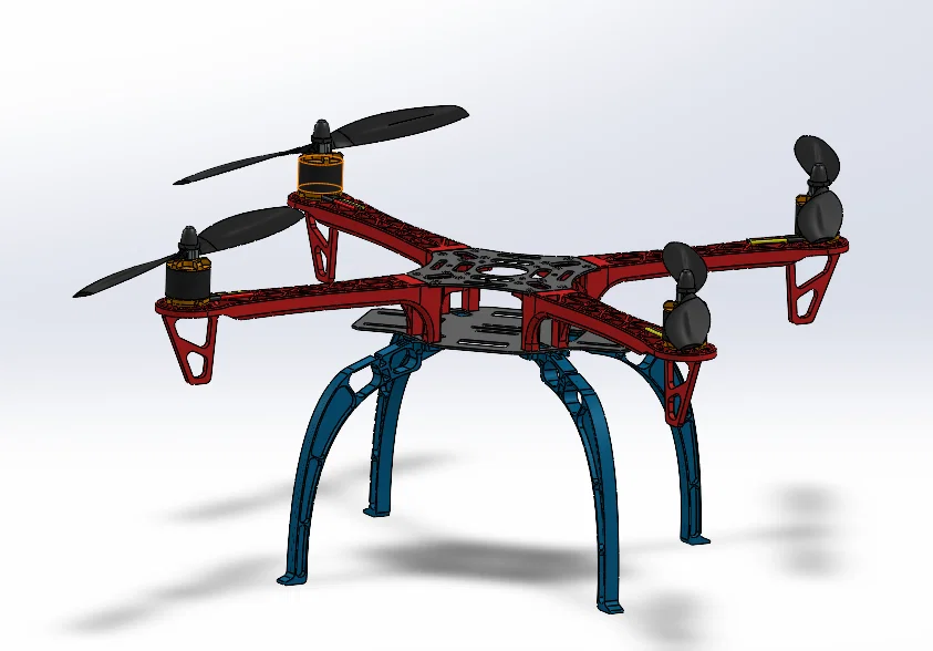 Mô hình lắp ráp Drone thiết kế chi tiết bằng SolidWorks (STL) - Image 1