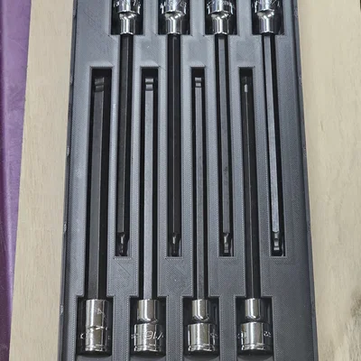 Khay Gridfinity cho ICON 3/8 in Drive SAE Long Hex Bit Socket Set