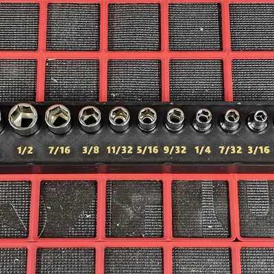 Khay Gridfinity cho bộ socket ICON SAE 1/4" Drive (11 món)