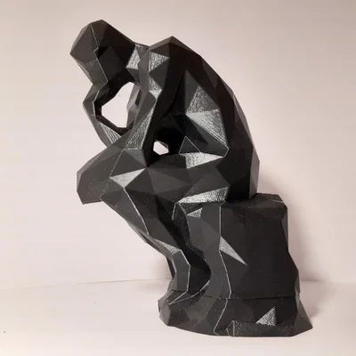 Mô hình 3D Người Suy Tư Low Poly (The Thinker) độc đáo