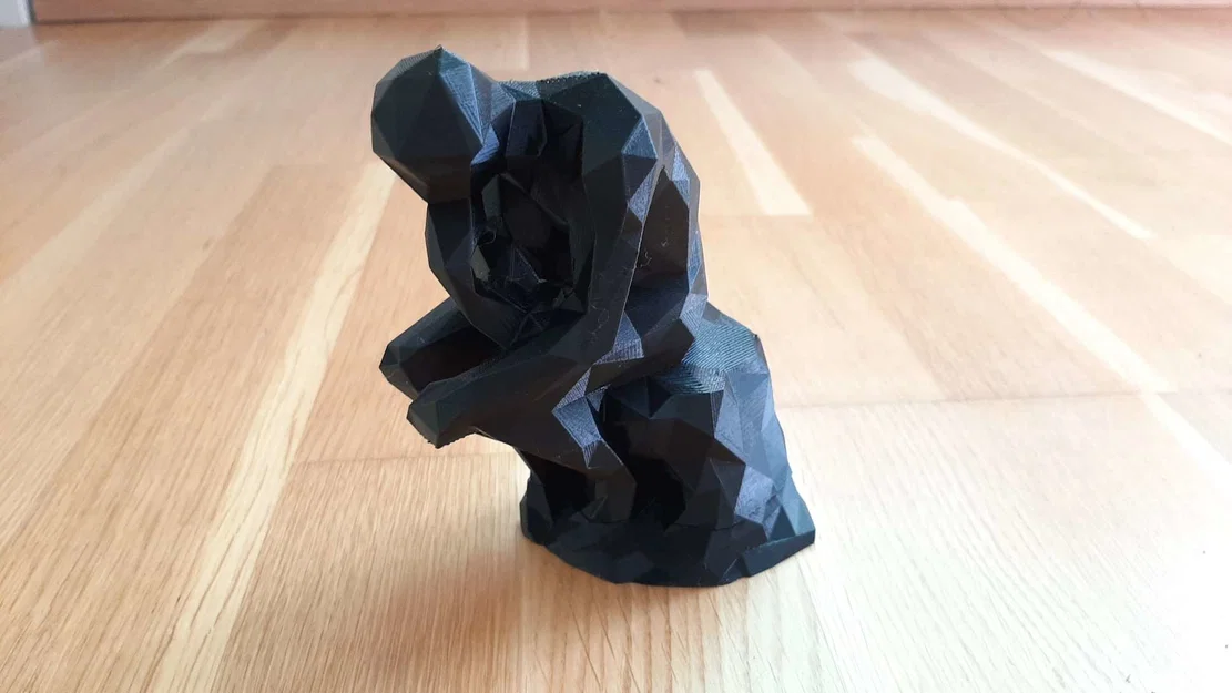Mô hình 3D Người Suy Tư Low Poly (The Thinker) độc đáo - Image 6