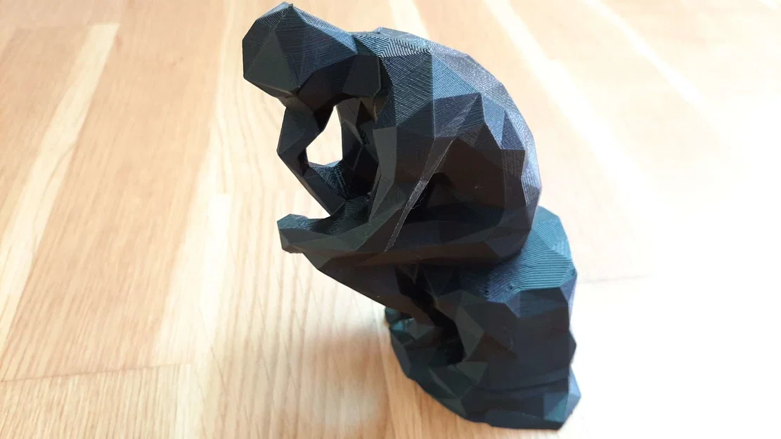 Mô hình 3D Người Suy Tư Low Poly (The Thinker) độc đáo - Image 9