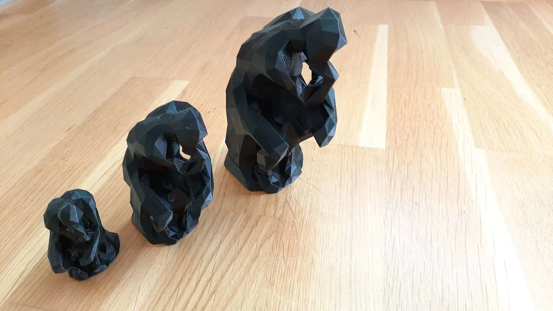 Mô hình 3D Người Suy Tư Low Poly (The Thinker) độc đáo - Image 10