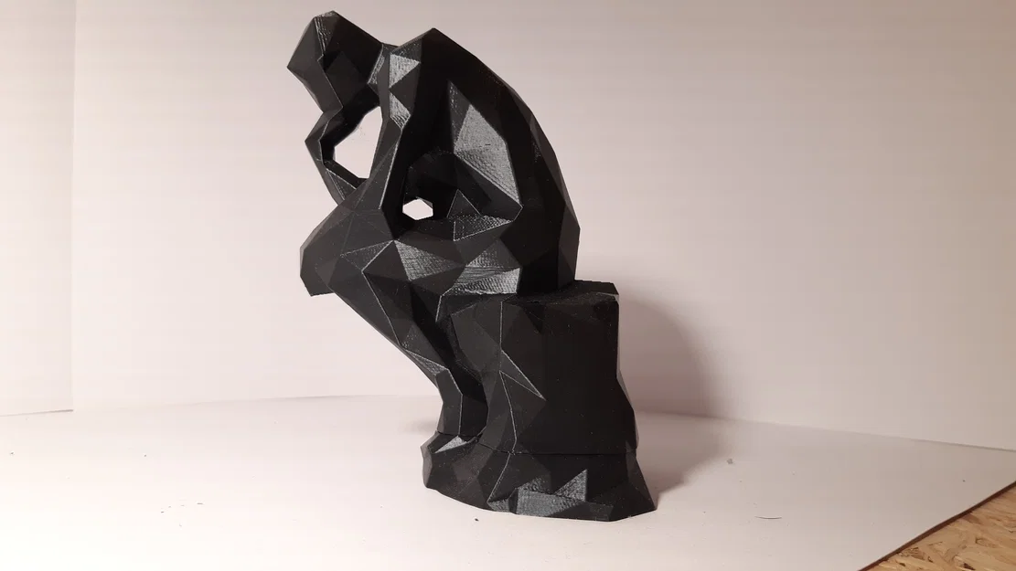 Mô hình 3D Người Suy Tư Low Poly (The Thinker) độc đáo - Image 11