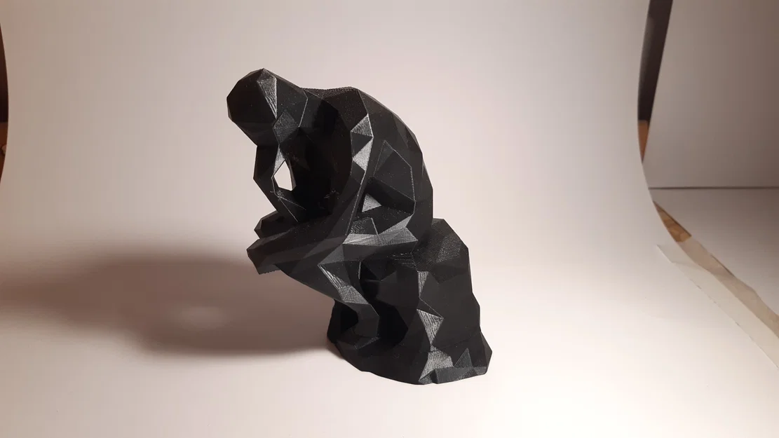 Mô hình 3D Người Suy Tư Low Poly (The Thinker) độc đáo - Image 12