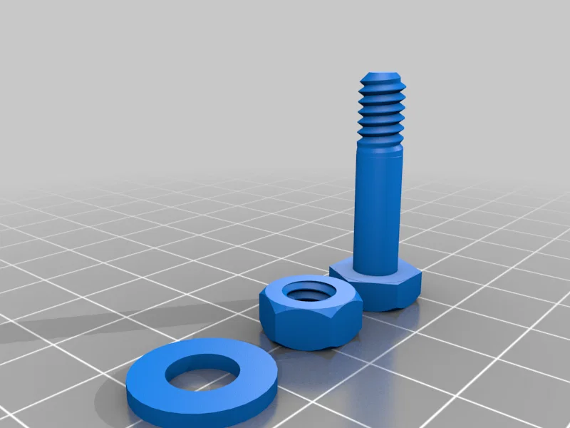 Bu lông/đai ốc/long đen 1/4" x 1" và 3/4" 20 TPI (STL) - Image 1