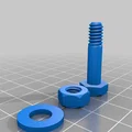 Bu lông/đai ốc/long đen 1/4" x 1" và 3/4" 20 TPI (STL) - Thumbnail 1