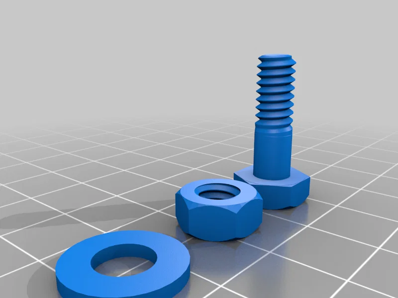 Bu lông/đai ốc/long đen 1/4" x 1" và 3/4" 20 TPI (STL) - Image 2