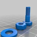 Bu lông/đai ốc/long đen 1/4" x 1" và 3/4" 20 TPI (STL) - Thumbnail 2