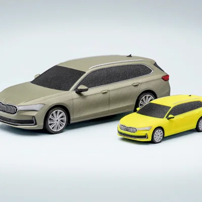 Mô hình 3D Škoda Superb Combi