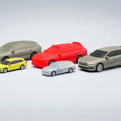 Mô hình 3D Škoda Superb Combi