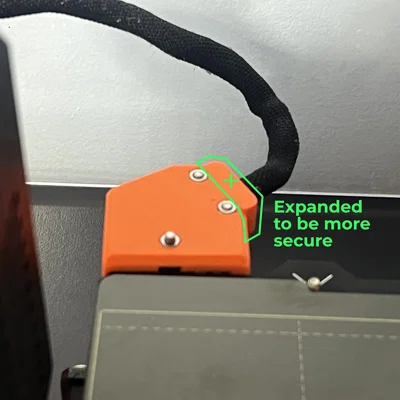 Nắp che cáp heat bed góc nghiêng Mk3S+ (Bản mở rộng)