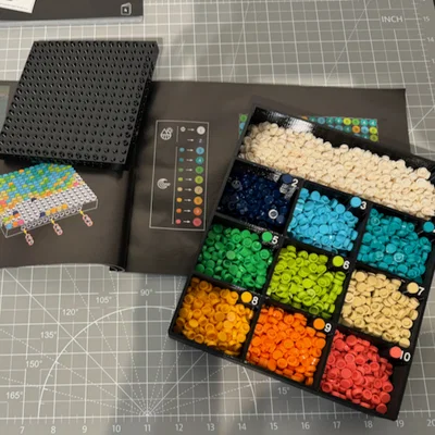 Khay sắp xếp tiles cho LEGO Art World Map (31203) - Organizer Tray