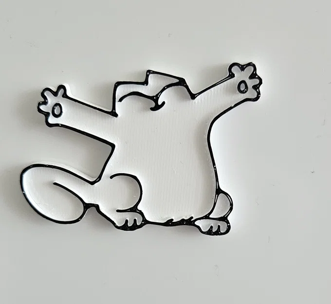 Mô hình nam châm Simon's Cat in 3D đáng yêu cho tủ lạnh - Image 1