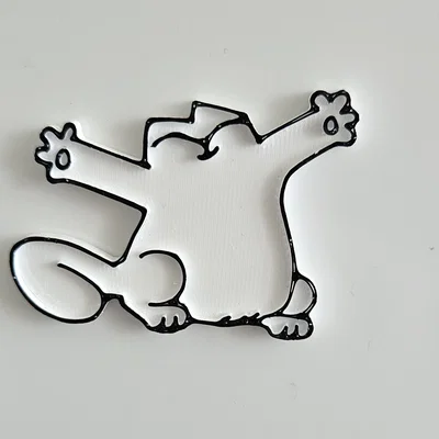 Mô hình nam châm Simon's Cat in 3D đáng yêu cho tủ lạnh