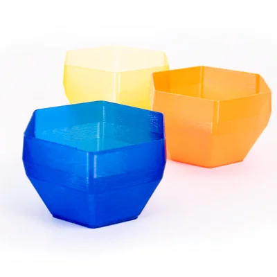 Hexa Bowl – Mẫu test in PVB (Prusament)