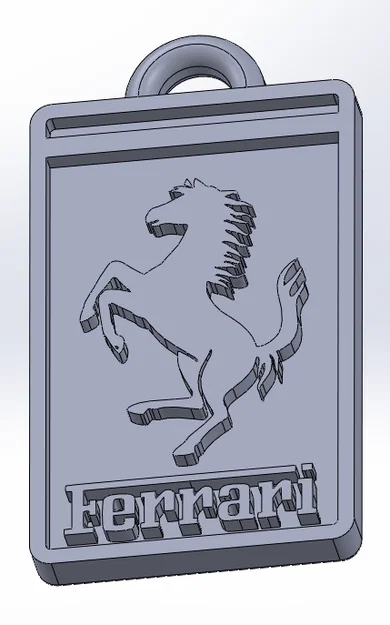 Móc khóa Ferrari 3D - Mẫu phụ kiện cho fan tốc độ - Image 1