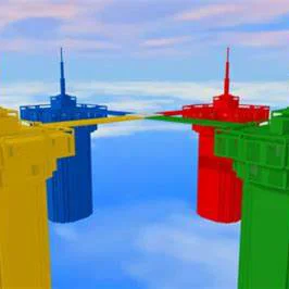 Mô hình 3D các tòa tháp Doomspire trong Roblox