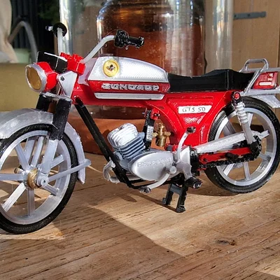 Mô hình in 3D xe máy cổ điển Zundapp KS 50 năm 1981