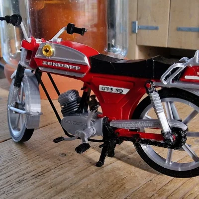 Mô hình in 3D xe máy cổ điển Zundapp KS 50 năm 1981