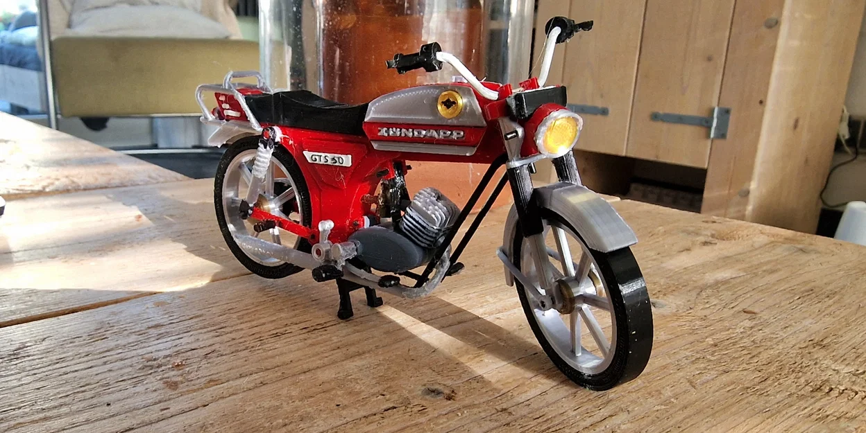 Mô hình in 3D xe máy cổ điển Zundapp KS 50 năm 1981 - Image 5
