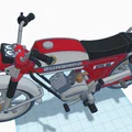 Mô hình in 3D xe máy cổ điển Zundapp KS 50 năm 1981 - Thumbnail 23