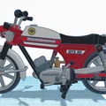 Mô hình in 3D xe máy cổ điển Zundapp KS 50 năm 1981 - Thumbnail 30