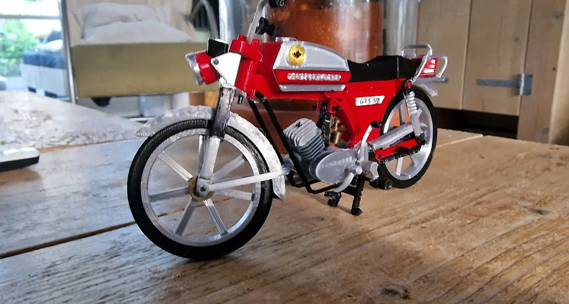 Mô hình in 3D xe máy cổ điển Zundapp KS 50 năm 1981 - Image 32