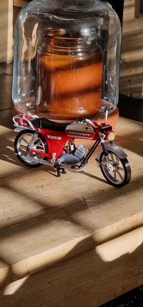 Mô hình in 3D xe máy cổ điển Zundapp KS 50 năm 1981 - Image 37