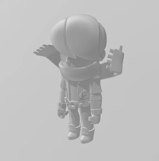 Mô hình 3D Edgar từ game Brawl Stars để in ấn trang trí - Image 1