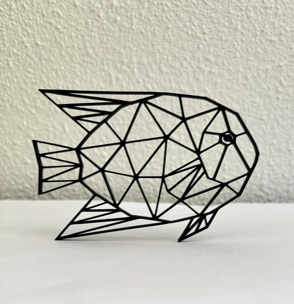 Mô hình cá hình học Geometric Fish trang trí tường ấn tượng - Image 1