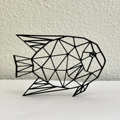 Mô hình cá hình học Geometric Fish trang trí tường ấn tượng