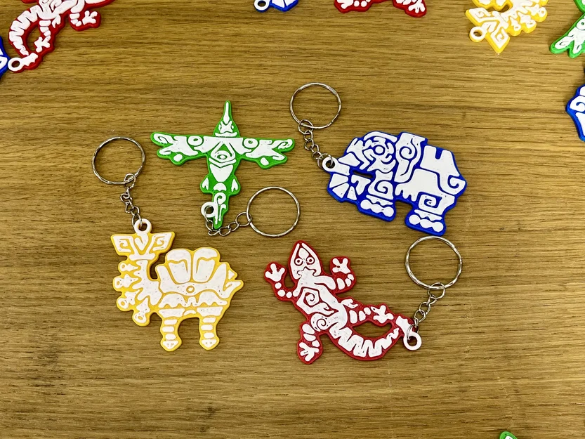 Bộ móc khóa 3D Divine Beast trong Zelda BOTW độc đáo - Image 1