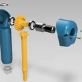 Đầu khoan góc 90° cho driver 1/4"; dùng đầu kẹp kim loại $4 - Thumbnail 1