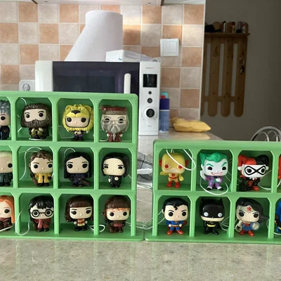 Kệ trưng bày mô hình Kinder Joy và Funko Pop in 3D đẹp mắt