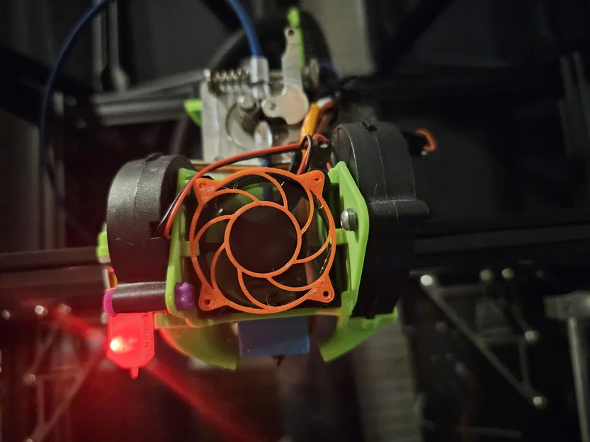 Ender 5 Plus: dual 5015 làm mát part + 4010 hot end fan kèm BLTouch - Image 2