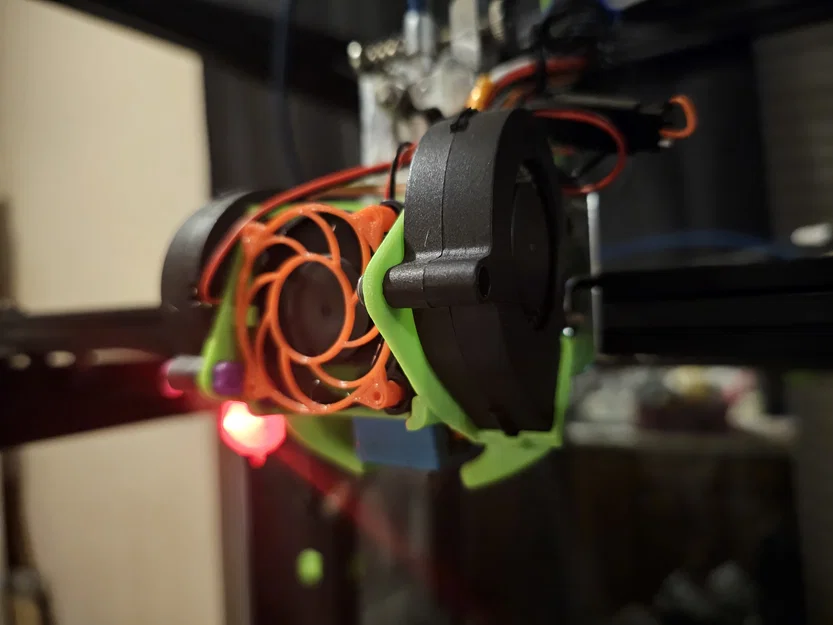 Ender 5 Plus: dual 5015 làm mát part + 4010 hot end fan kèm BLTouch - Image 4