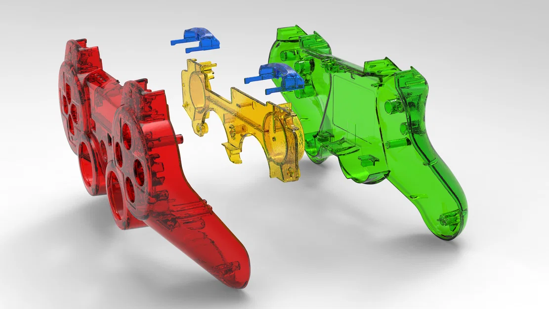 Scan tay cầm PS3 Dual Shock (Vỏ CECHZC2J SHELL) - Image 3