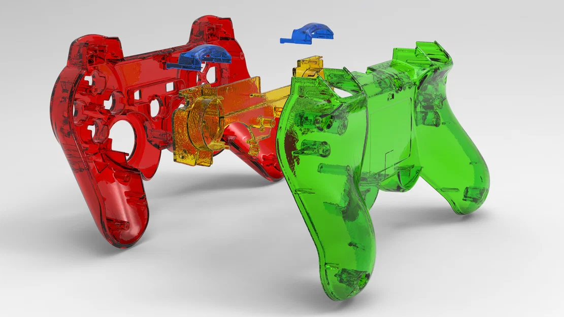 Scan tay cầm PS3 Dual Shock (Vỏ CECHZC2J SHELL) - Image 4