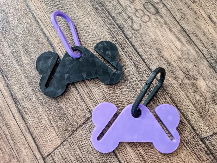 Holder Túi Phân Chó/Túi Rác Hình Xương Kèm Carabiner - Image 1
