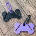 Holder Túi Phân Chó/Túi Rác Hình Xương Kèm Carabiner - Thumbnail 1