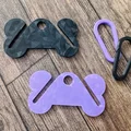 Holder Túi Phân Chó/Túi Rác Hình Xương Kèm Carabiner - Thumbnail 2