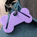 Holder Túi Phân Chó/Túi Rác Hình Xương Kèm Carabiner - Thumbnail 3