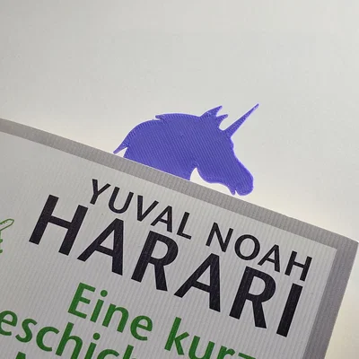 Kẹp sách hình Kỳ lân (Unicorn Bookmark) in 3D độc đáo cho mọt sách