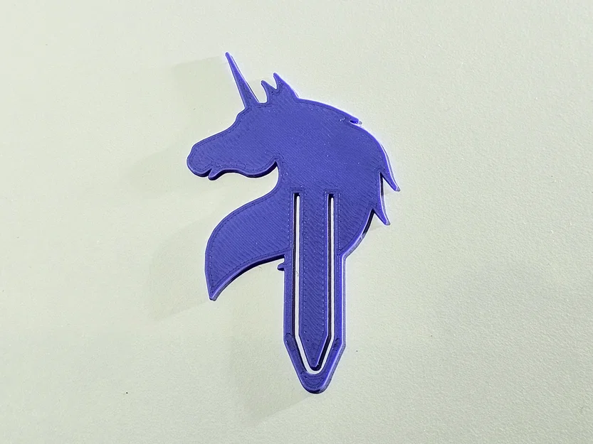 Kẹp sách hình Kỳ lân (Unicorn Bookmark) in 3D độc đáo cho mọt sách - Image 2